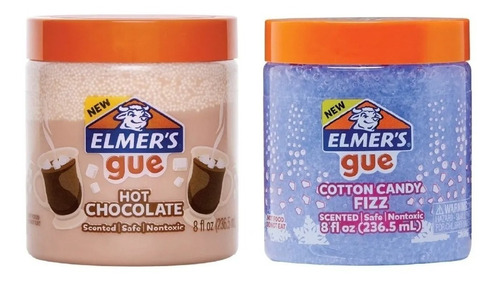 Kit De Slime Elmers Cotton Candy Fizz Y Hot Chocolate Hecho