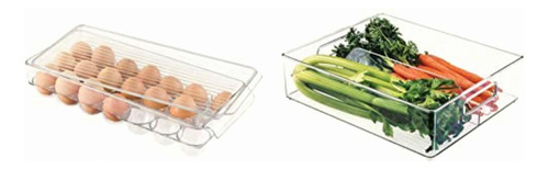 Interdesign Fridge/freeze Binz Envase Para Huevos, Huevera