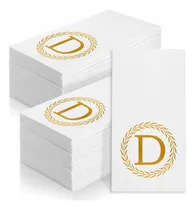 Comprar Servilletas Desechables Monogramadas Letra D Para Eventos