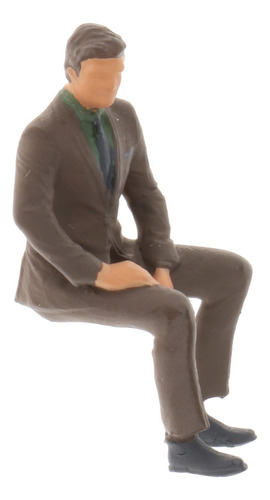 1/64 Posição Sentada Figura Pvc Pessoas Rua Tabela Ciano
