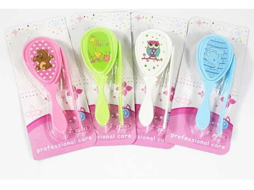 Pack 2 Cepillo Y Peineta Para Bebe Niño Cuidado Del Cabello