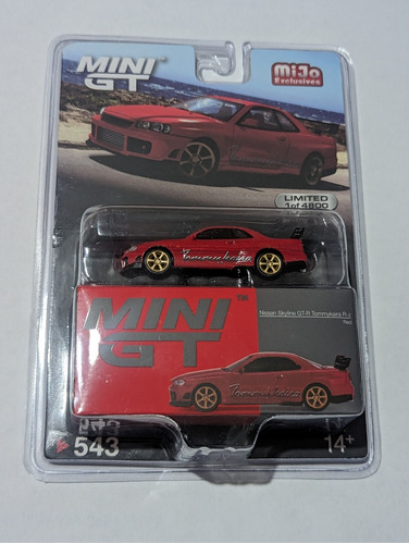 Mini Gt Nissan Skyline Gt-r R34 Tonmykaira R-z Red N.543