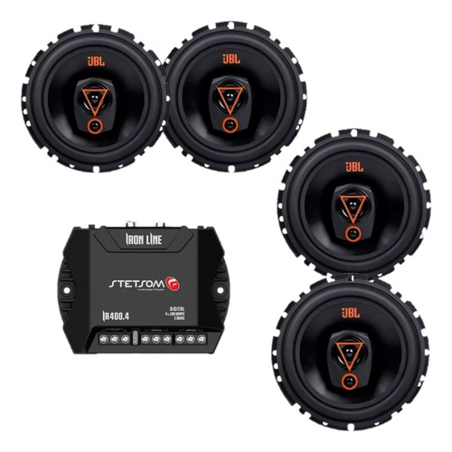Auto Falante Selenium Jbl Porta 320w+modulo Potencia Stetsom