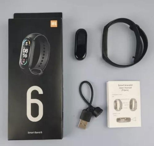Imagen 5 de 9 de Reloj Inteligente Smartband Smartwatch M6 Pulsera Deportes