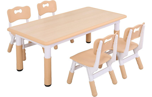 Unicoo Juego De Mesa Y Sillas De Estudio Para Niños