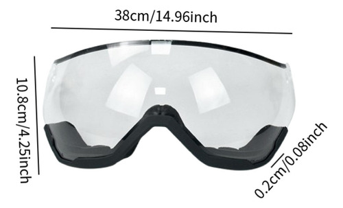 Cascos Visera Gafas De Nieve Protección Para Adultos Lente