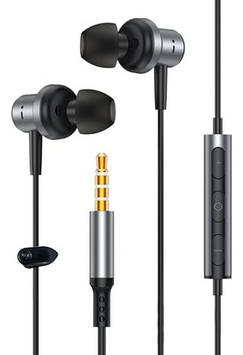 Auriculares In-ear Con Micrófono, Cableados Color Negro