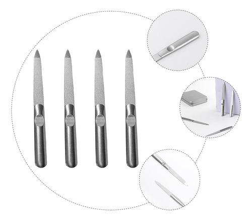 Herramienta Práctica Para Cortar Uñas De Acero Inoxidable, 4