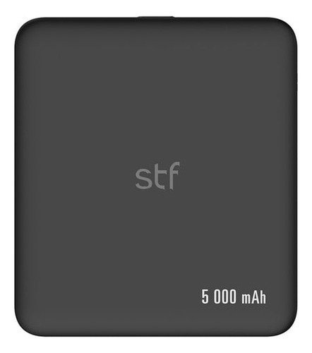 Bateria Portatil Stf Negro 2 Puertos Usb Y Tipo C 20,000 Mah