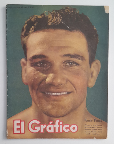 Revista El Grafico 1286 Amelio Piceda Box Velez 1944