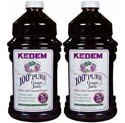 El Jugo De Uva Concord Kedem, 100% Puro Jugo, 96 Oz (2 Pack)