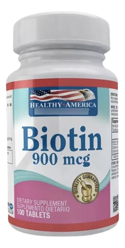 Biotina 900mcg Healthy America - Unidad a $405