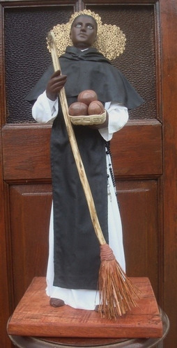 San Martín De Porres. Arte Sacro.imagen Religiosa Artesanal