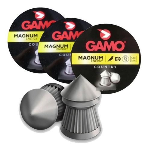 Balines Gamo Magnum 5.5mm X 750 (3 Latas) Agente Oficial