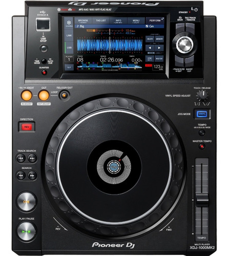 Controlador de DJ Pioneer DJ XDJ-1000MK2 preto