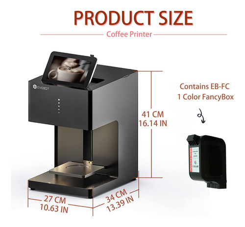 Máquina De Café Con Leche Eb-fc1 Para Crear Arte Personaliza