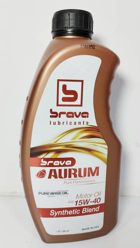 Aceite 15w-40 Semi-sintético Brava