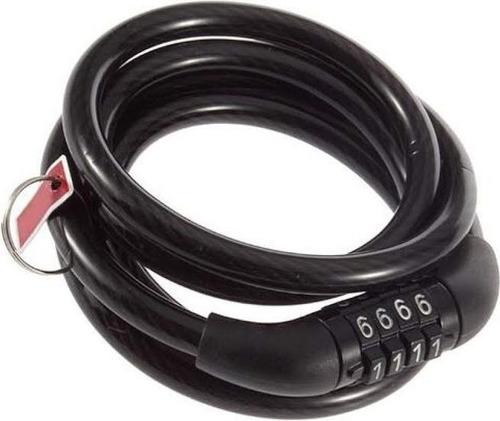 Guaya 6mm Clave Candado Cable Seguridad Moto Casco Bicicleta