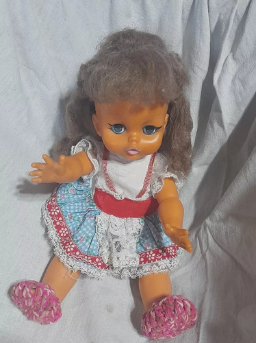 Muñeca Antigua Miluplast Ojos Durmientes Caba Gba V.zonas