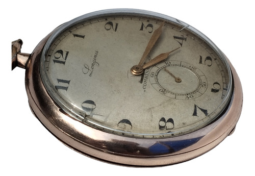 Reloj Antiguo Mecánico Longines De Bolsillo Oro