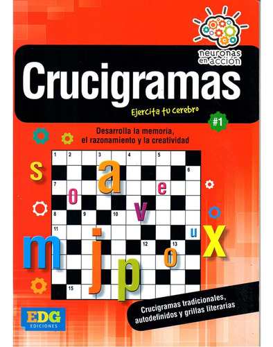 Libro Crucigramas Ejercita Tu Cerebro