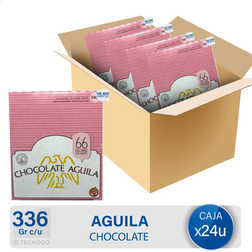 Caja Chocolate Aguila Taza Negro Libre De Gluten Pack Bulto