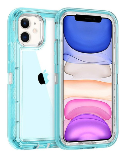 Carcasa iPhone 13,14 Reforzada Case Anti Caída Golpe Funda