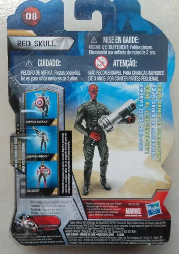 Figura Red Skull Craneo Rojo Capitan America Hasbro (Usado)
