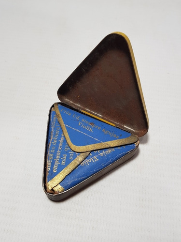 Imagen 2 de 7 de Antigua Lata Púas Violín Fonógrafo Mag 57191