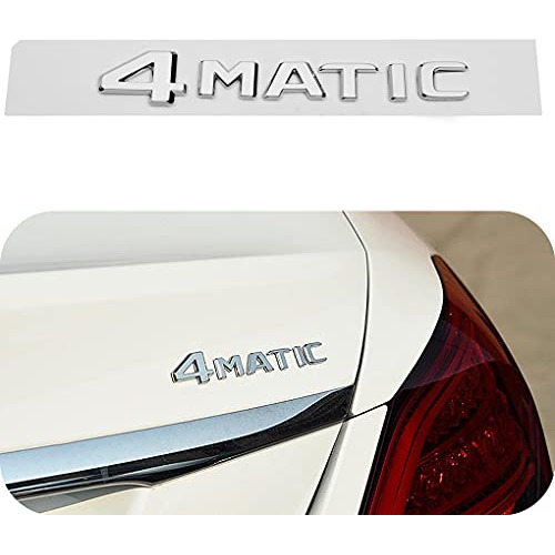 Emblema Adhesivo De Placa De Parachoques De 4matic Plat...