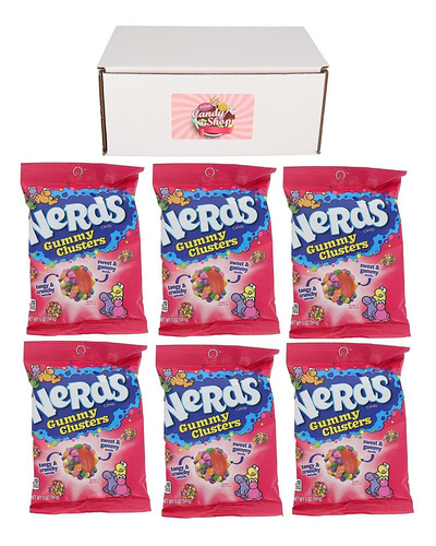 Nerds Gummy Clusters Candy 5oz (paquete De 6) Con Imán