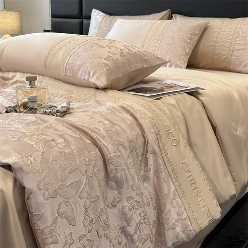 Edredón De Verano Con Flores, Jacquard Y Bordado