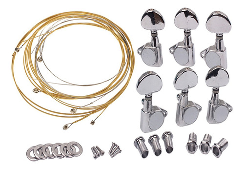 1 Set 3l3r Guitar Tuners Clavijeros Con Cuerdas Set Para