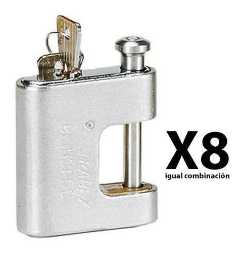 Candado Blindado Grande Trabex 30mm Igual Combinación X8u.