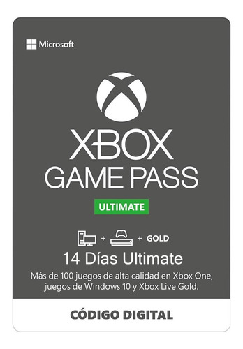 Xbox Game Pass Ultimate 14 Días Código Renovable