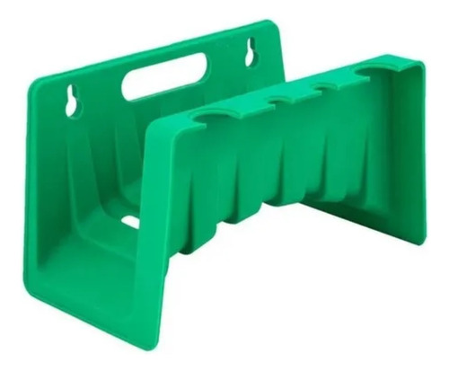 Manguera Plástica 20m Con Soporte Incluido Para Almacenar Color Verde