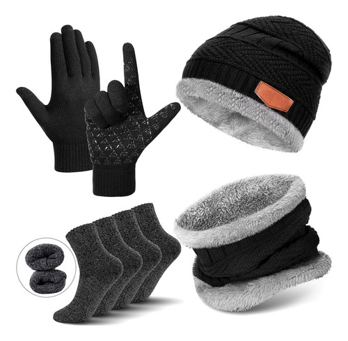 Guantes De Invierno Gorro De Invierno, Bufanda, Guantes, Hom