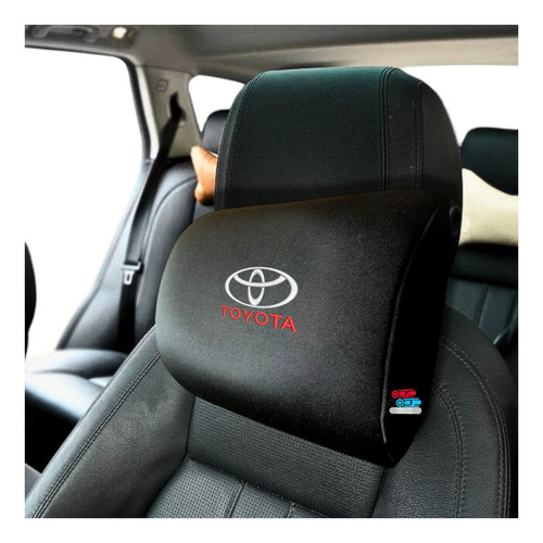 Par De Cojines Almohadillas Logo Toyota Rush 2020 Negro
