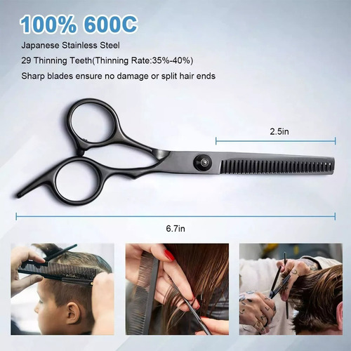 . 19 Pcs Estilista Profesional Peluquero Precisión Tijeras