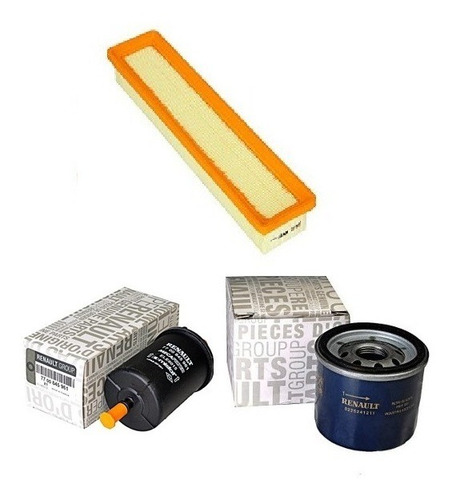 Kit Filtros Aire Nafta Aceite Renault Clio  D4f 1.2 16v