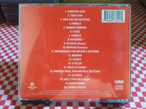 Cd Titãs 84 94 Um (nando Reis/arnaldo Antunes/sérgio Britto)