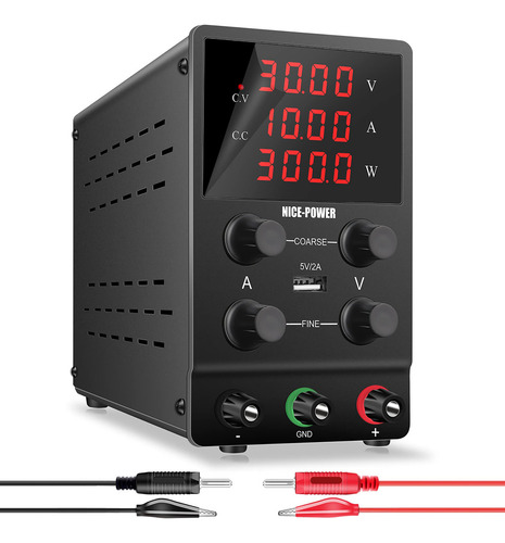 Nice-power Fuente De Alimentacion Cc Variable: 30v 10a Conmu