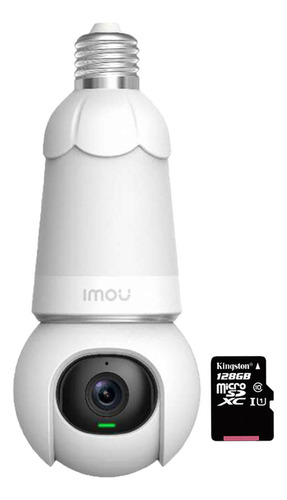 Foco Cámara Vigilancia Imou Bulb Cam 5mp Noche Color +128gb