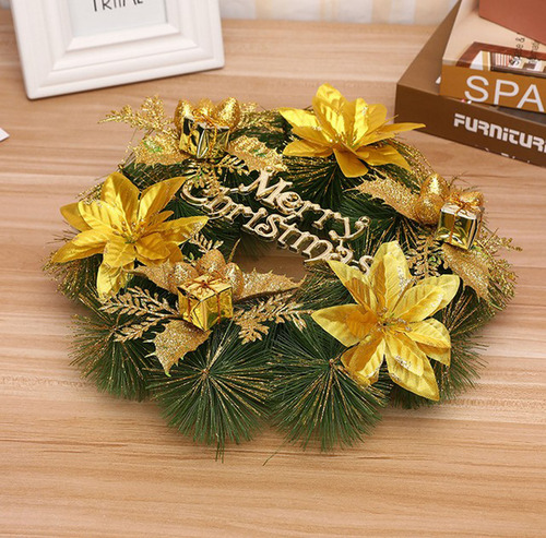 Guirnalda De Flor De Pascua Para Puerta Y Pared, Fiesta De N