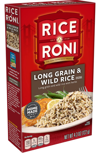 Rice-a-roni, Mezcla De Arroz De Grano Largo Y Salvaje, 4.3 O