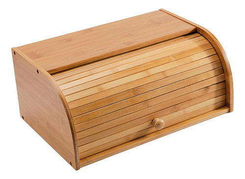 Z Recipiente De Madera Tradicional Para Guardar Pan, Caja
