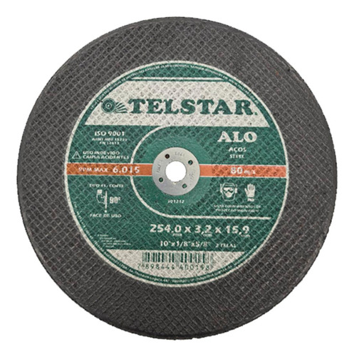 Disco Telstar Corte Ferro C 10x5/8 - Kit C/5 Unidades