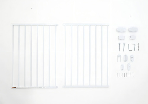 Reja Puerta De Seguridad Para Bebes 2 En 1 Color Blanco