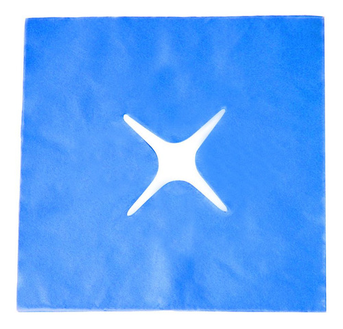 100 Almohadas Desechables Para Cama Con Agujeros. Azul D