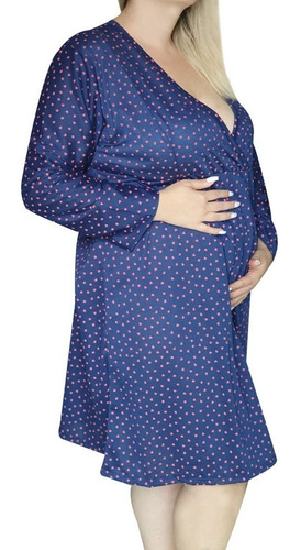 Imagem 8 de 10 de Kit 2 Camisolas Plus Size Gestante E Maternidade 7876 0271